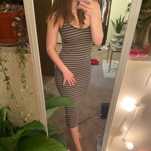 NWOT Midi Olive Green Bodycon Wild Fable Dress